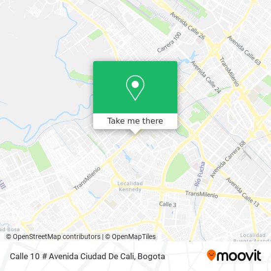 Calle 10 # Avenida Ciudad De Cali map