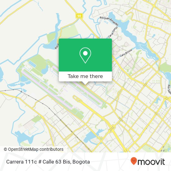 Mapa de Carrera 111c # Calle 63 Bis