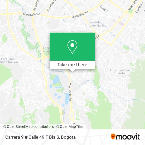 Carrera 9 # Calle 49 F Bis S map