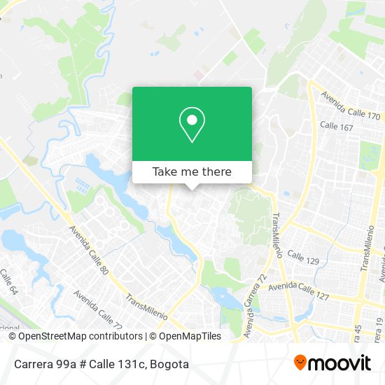 Carrera 99a # Calle 131c map