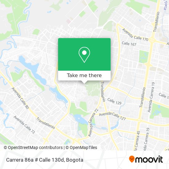 Carrera 86a # Calle 130d map