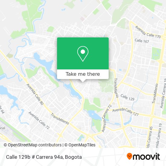 Calle 129b # Carrera 94a map