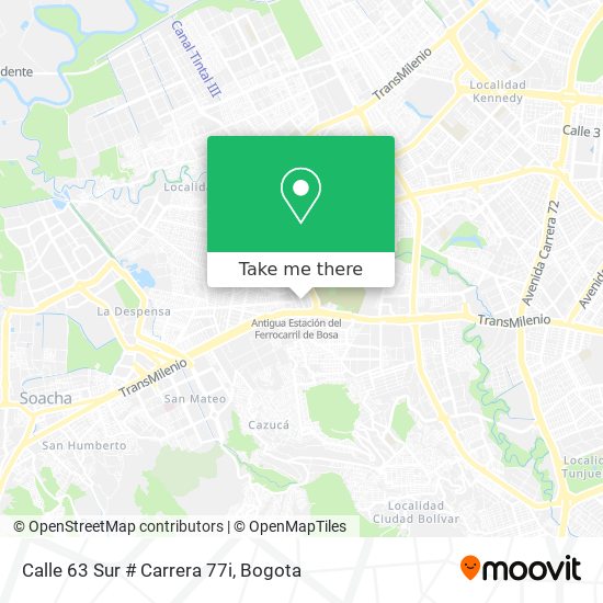 Calle 63 Sur # Carrera  77i map