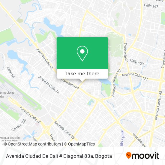 Mapa de Avenida Ciudad De Cali # Diagonal 83a