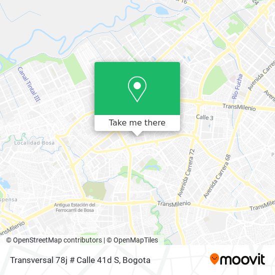 Transversal 78j # Calle 41d S map