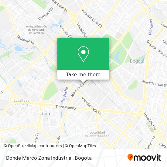 Mapa de Donde Marco Zona Industrial