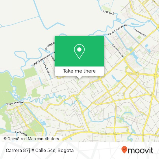 Carrera 87j # Calle 54s map