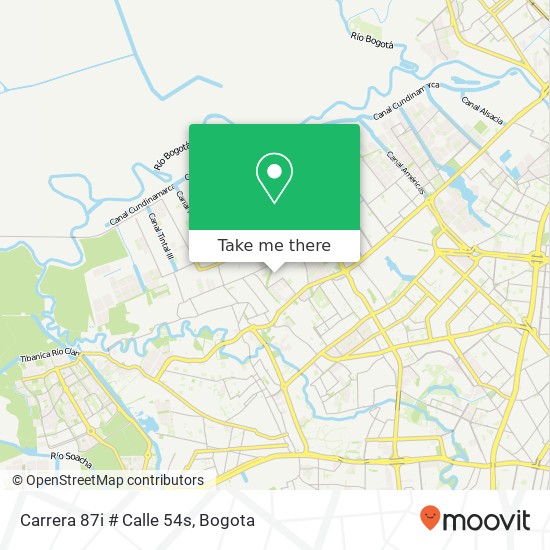 Carrera 87i # Calle 54s map