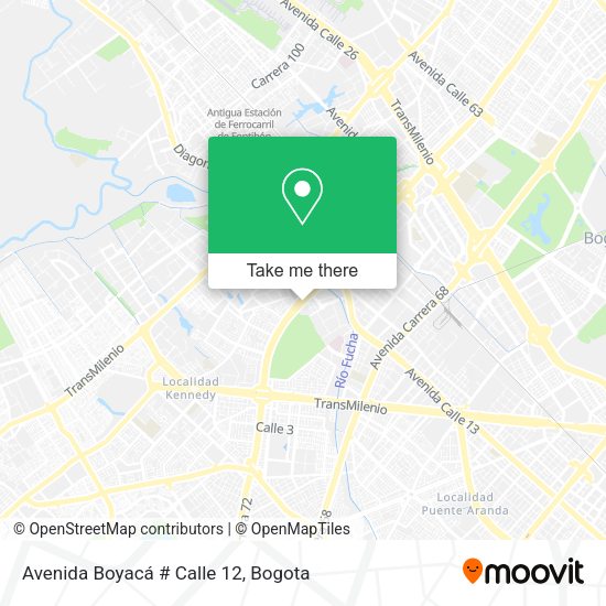 Mapa de Avenida Boyacá # Calle 12