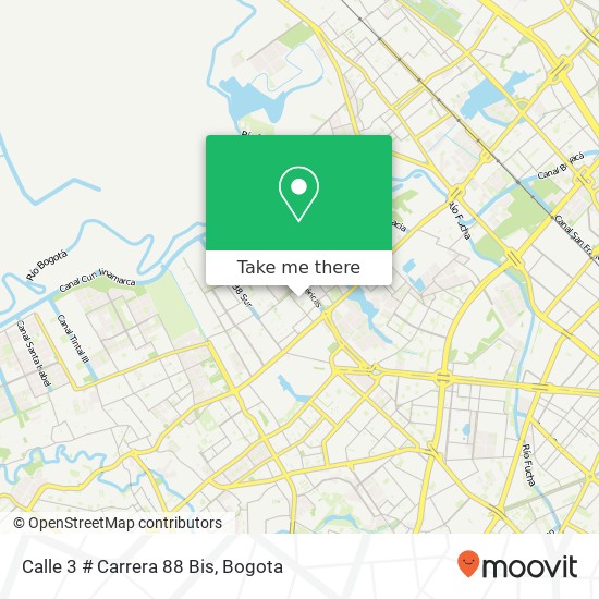 Calle 3 # Carrera 88 Bis map