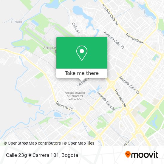 Calle 23g # Carrera 101 map