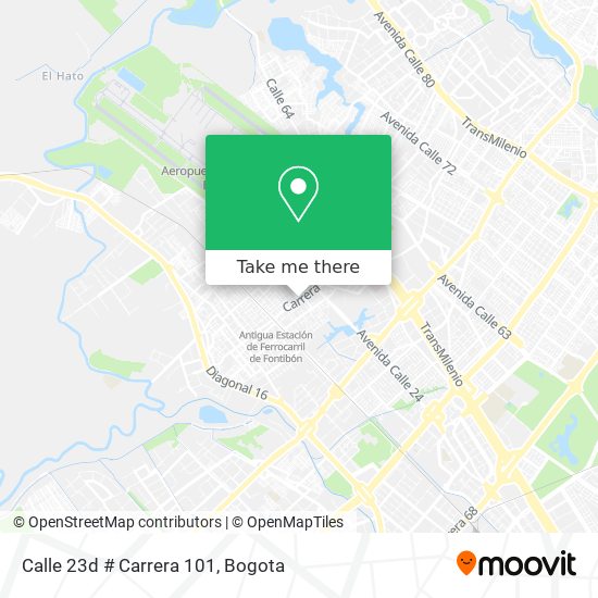 Calle 23d # Carrera 101 map