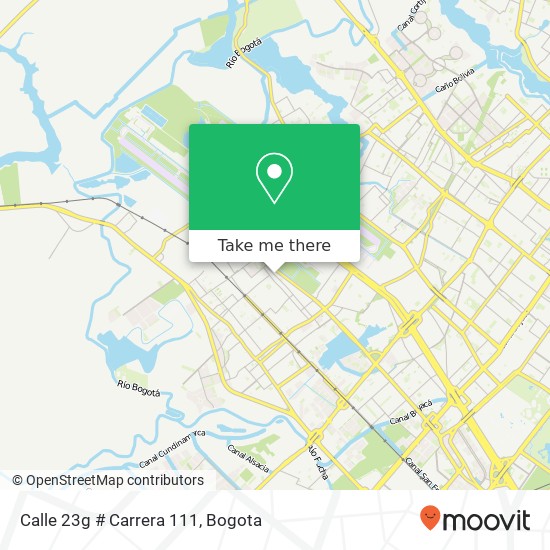 Calle 23g # Carrera 111 map