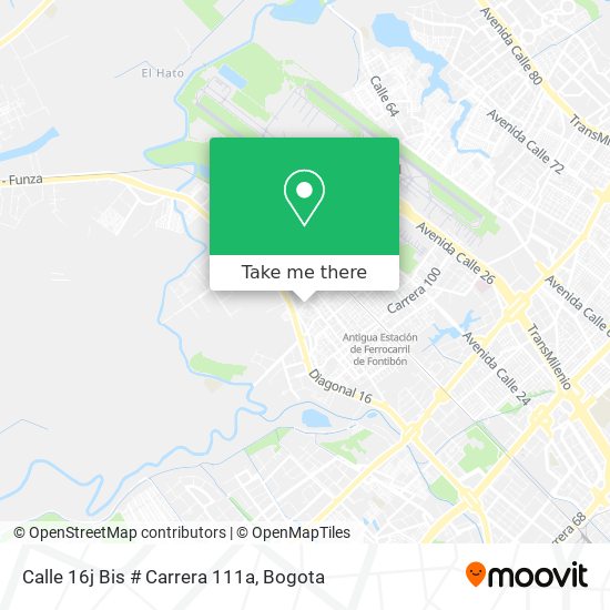 Calle 16j Bis # Carrera 111a map