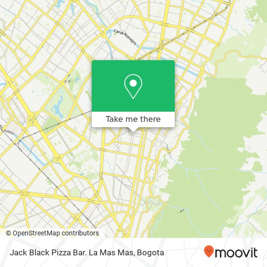 Jack Black Pizza Bar. La Mas Mas map
