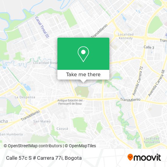Calle 57c S # Carrera 77i map