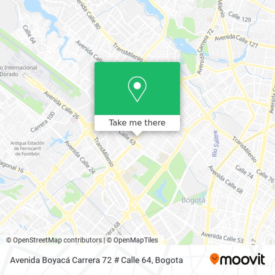 Avenida Boyacá Carrera 72 # Calle 64 map