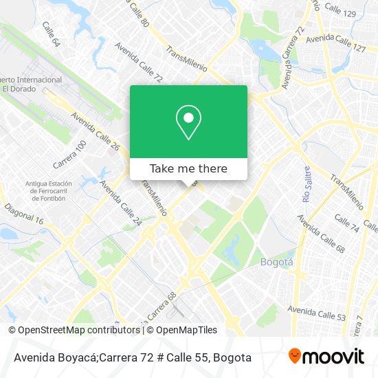 Avenida Boyacá;Carrera 72 # Calle 55 map