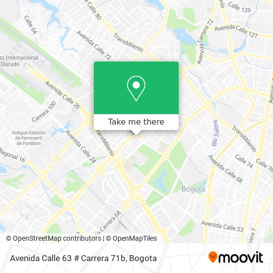 Avenida Calle 63 # Carrera 71b map