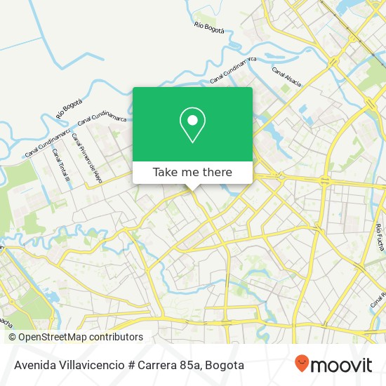 Avenida Villavicencio # Carrera 85a map