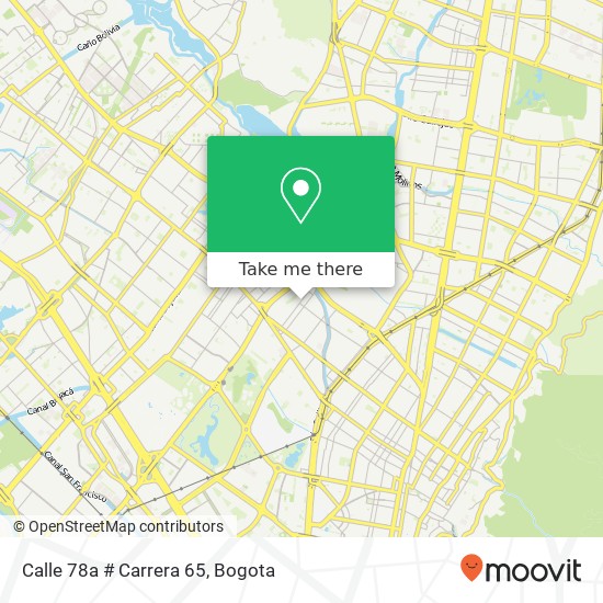Calle 78a # Carrera 65 map