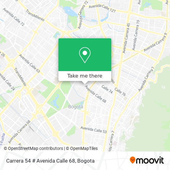 Carrera 54 # Avenida Calle 68 map