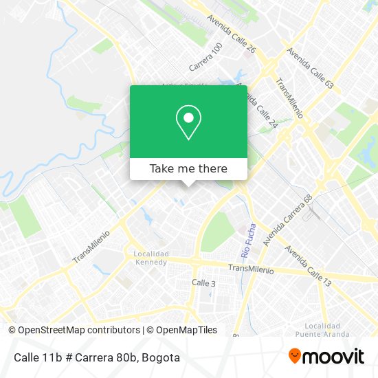 Calle 11b # Carrera 80b map