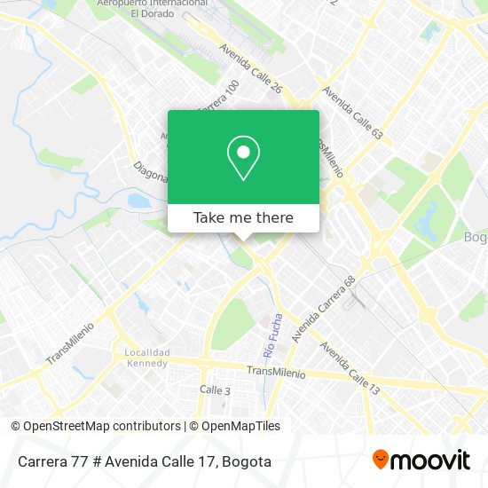 Carrera 77 # Avenida Calle 17 map