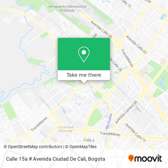 Calle 15a # Avenida Ciudad De Cali map