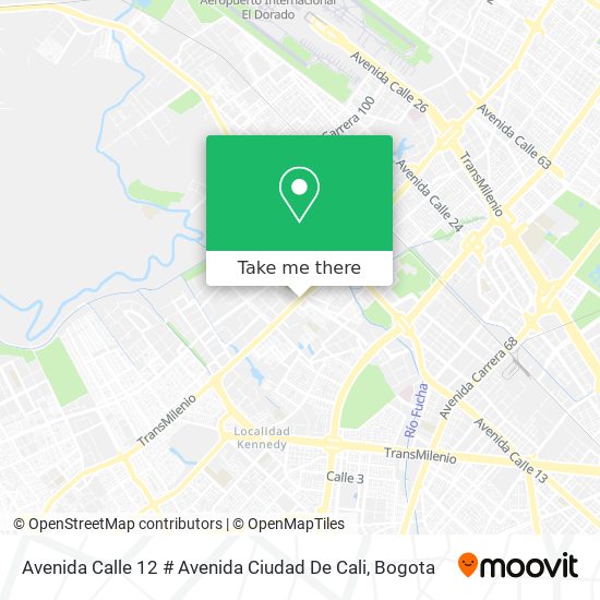 Mapa de Avenida Calle 12 # Avenida Ciudad De Cali