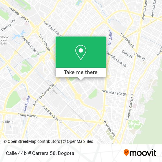 Calle 44b # Carrera 58 map