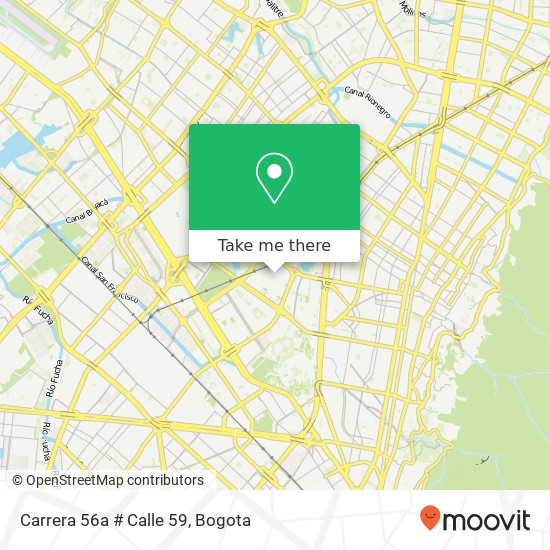Mapa de Carrera 56a # Calle 59
