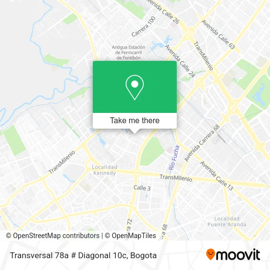 Mapa de Transversal 78a # Diagonal 10c