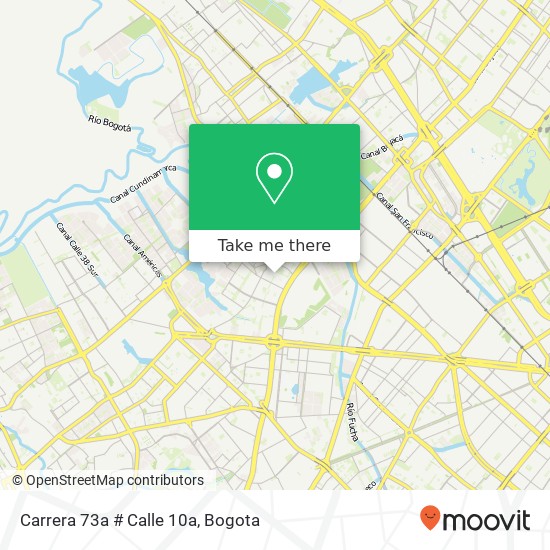 Mapa de Carrera 73a # Calle 10a