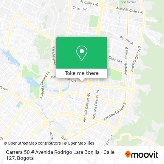 Carrera 50 # Avenida Rodrigo Lara Bonilla - Calle 127 map