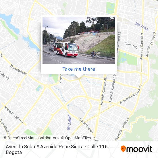 Avenida Suba # Avenida Pepe Sierra - Calle 116 map