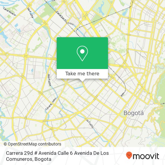 Carrera 29d # Avenida Calle 6 Avenida De Los Comuneros map