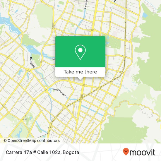 Carrera 47a # Calle 102a map