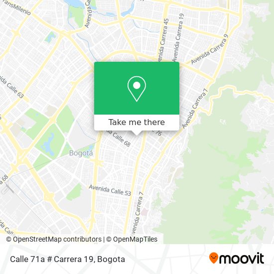 Calle 71a # Carrera 19 map