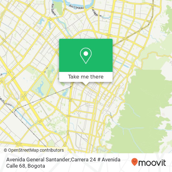 Avenida General Santander;Carrera 24 # Avenida Calle 68 map