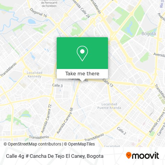 Calle 4g # Cancha De Tejo El Caney map