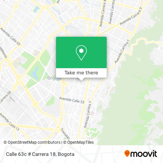 Calle 63c # Carrera 18 map
