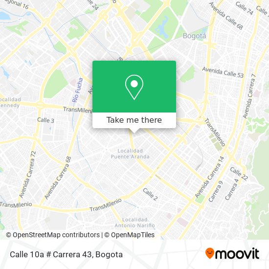 Calle 10a # Carrera 43 map