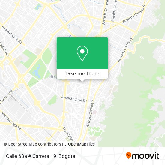 Calle 63a # Carrera 19 map