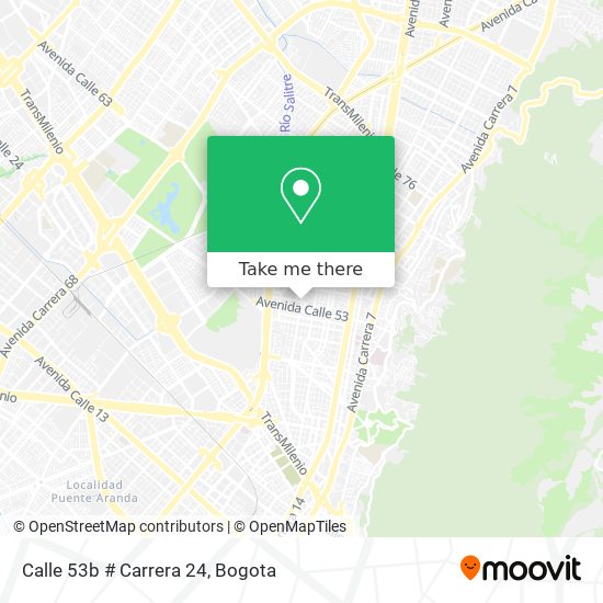 Calle 53b # Carrera 24 map