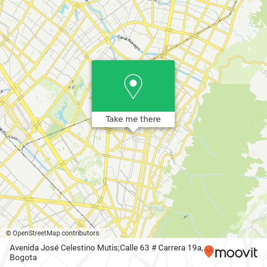 Avenida José Celestino Mutis;Calle 63 # Carrera 19a map