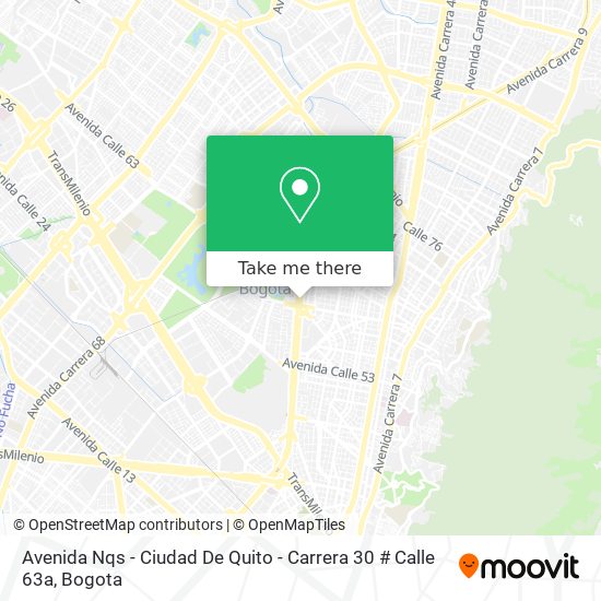 Avenida Nqs - Ciudad De Quito - Carrera 30 # Calle 63a map