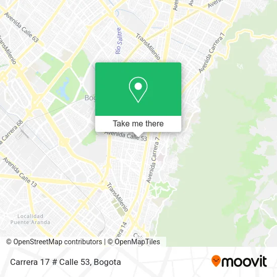 Mapa de Carrera 17 # Calle 53