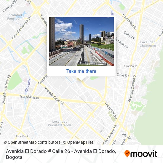 Avenida El Dorado # Calle 26 - Avenida El Dorado map