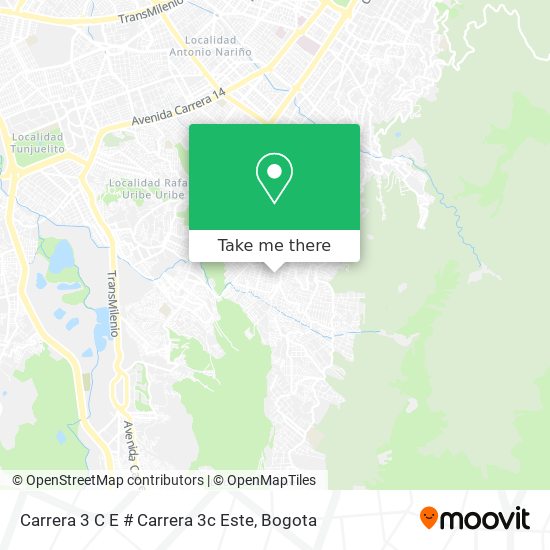 Carrera 3 C E # Carrera 3c Este map